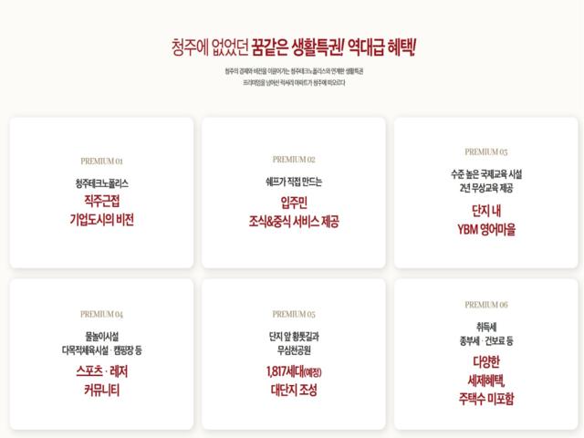 청주테크노레이원시티 프리미엄